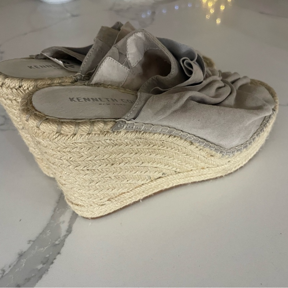Kenneth Cole Women's Taupe Wedge Espadrilles